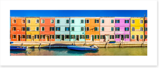 Burano canal panorama