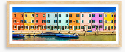 Burano canal panorama