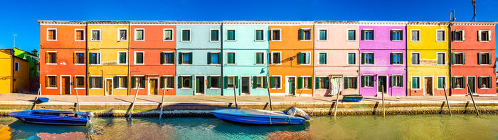 Burano canal panorama