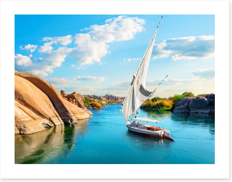 Sailing into Aswan