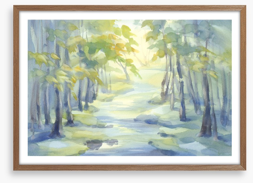 Spring river shadows