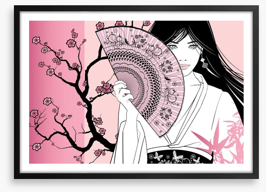 Pink blossom geisha