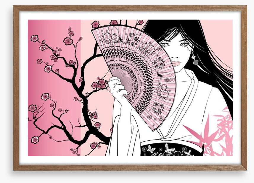 Pink blossom geisha