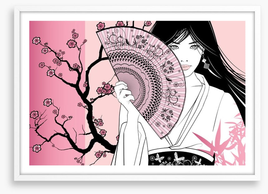 Pink blossom geisha