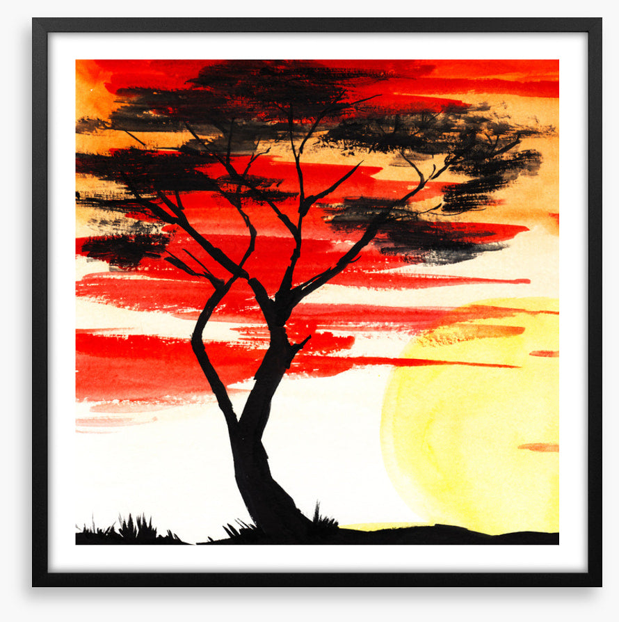 Savanna sundown silhouette
