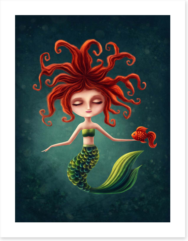 Wild hair mermaid