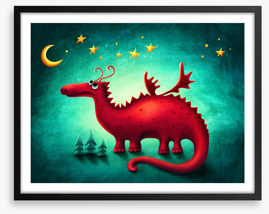 Red dragon moonlight
