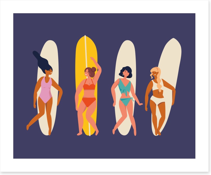 The surfer girls
