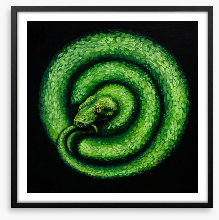 Green serpent spiral