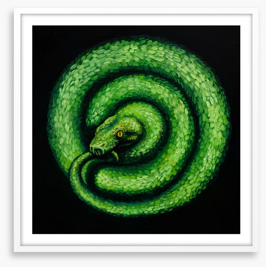 Green serpent spiral