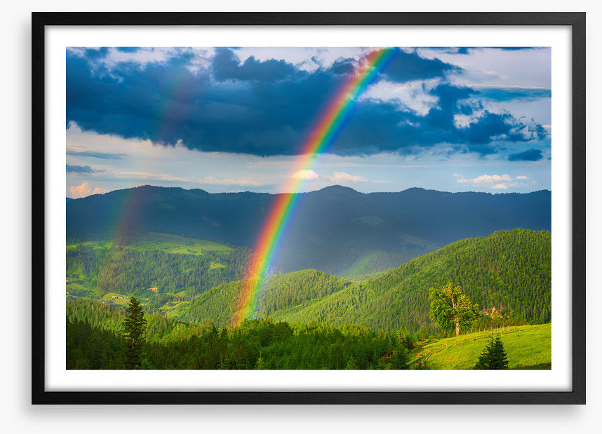 Double rainbow valley