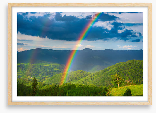 Double rainbow valley