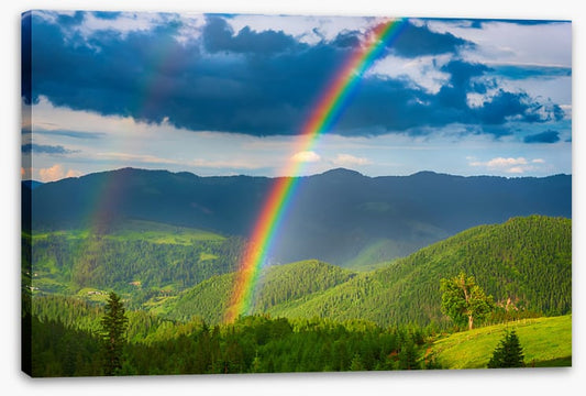 Double rainbow valley