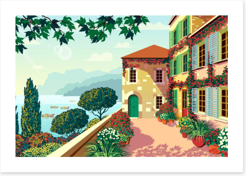 That lakeside terrace