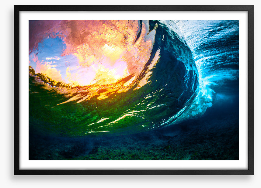 Through the wave