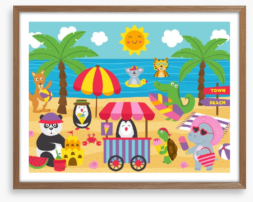 The animal beach
