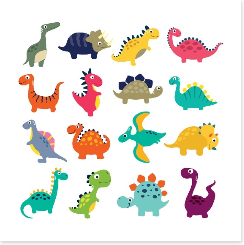 Dinos left and right