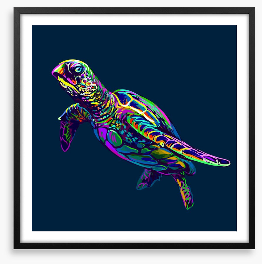 Neon turtle
