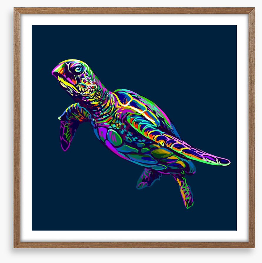 Neon turtle
