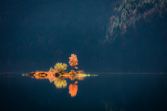 Lake Eibsee island