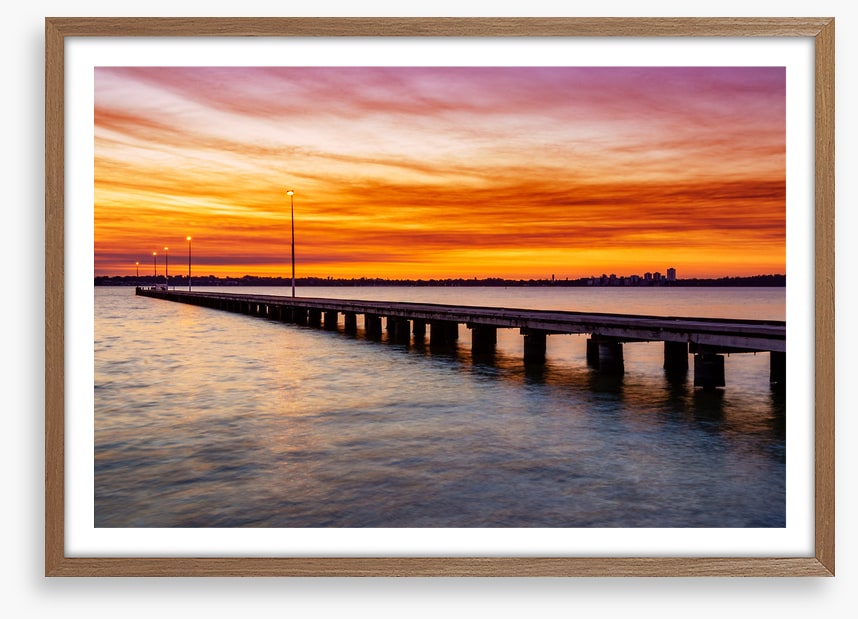 Sunset sky jetty