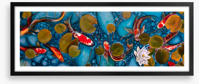 Lily pond goldfish