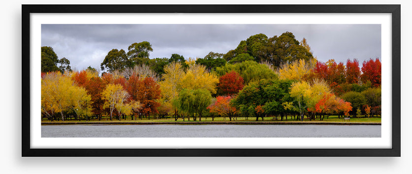 Cloudy autumn panorama