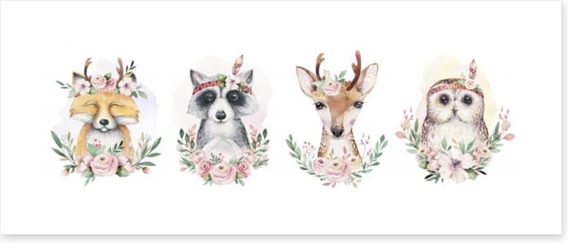 Flower forest friends