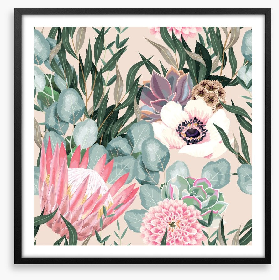 Bush blooms