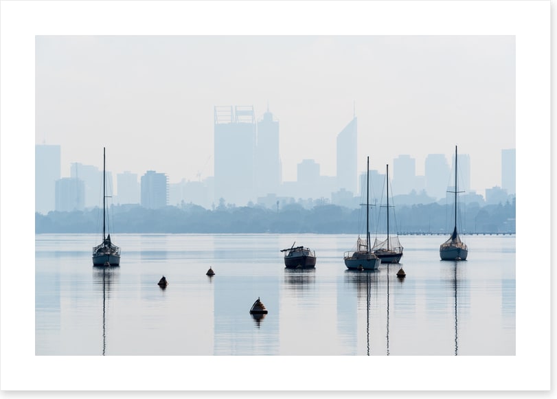 Swan River sailboats