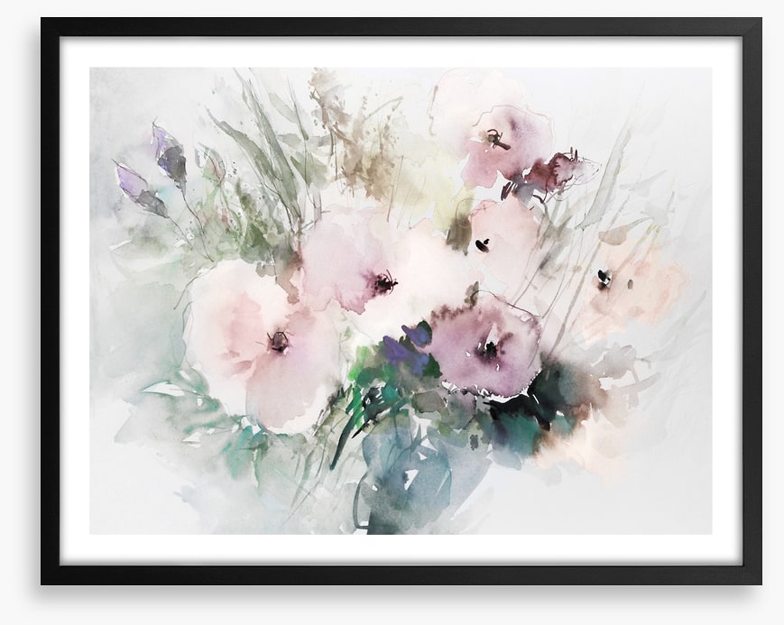 Winter bloom aquarelle