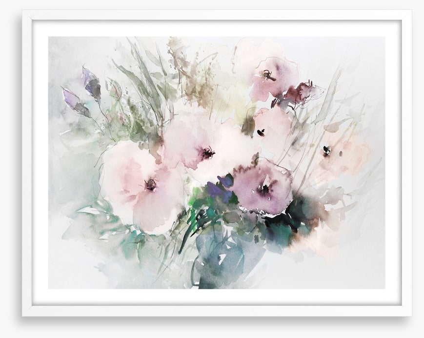 Winter bloom aquarelle