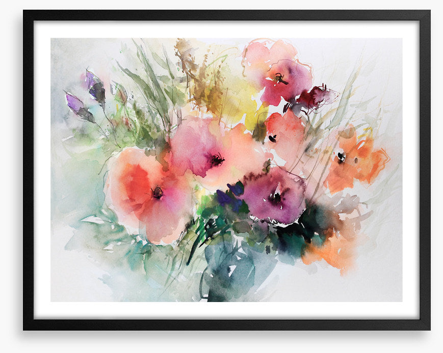 Summer bloom aquarelle