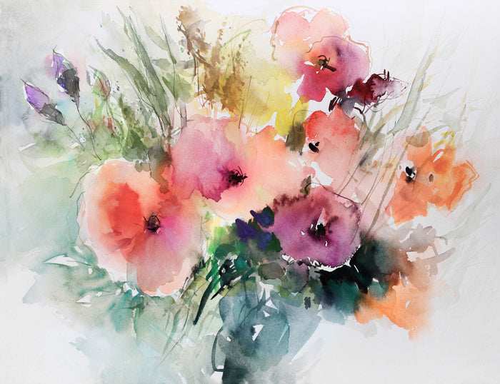 Summer bloom aquarelle