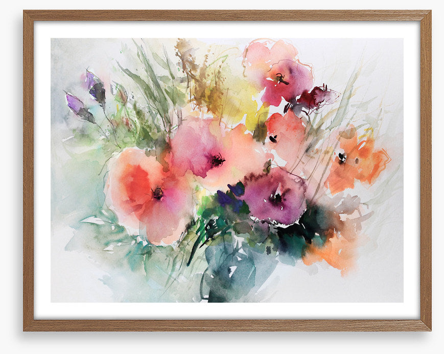 Summer bloom aquarelle