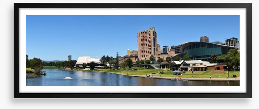 Adelaide skyline from the River Torrens