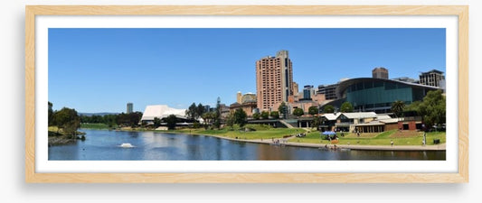 Adelaide skyline from the River Torrens