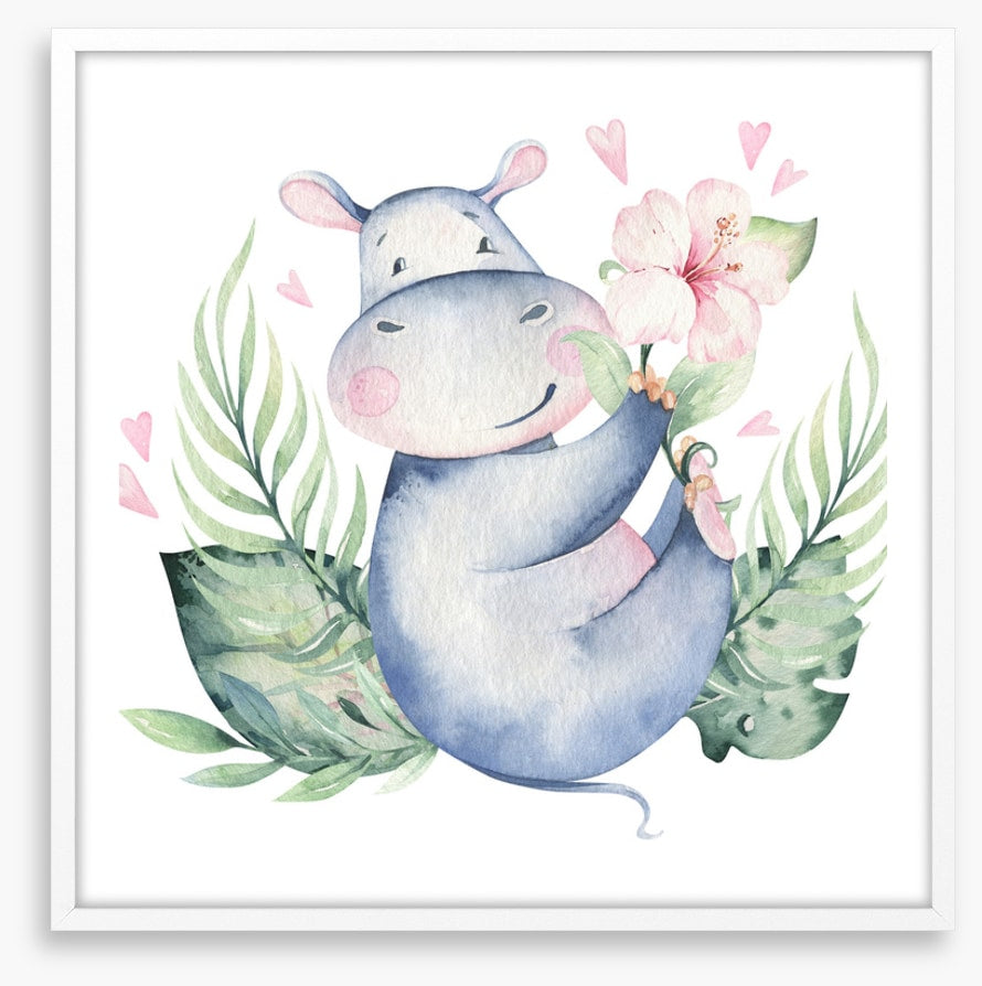 Hibiscus heart hippo