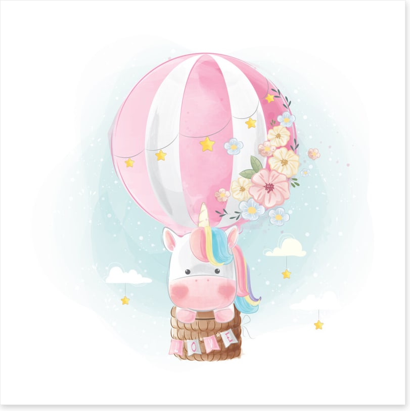 Unicorn in the basket