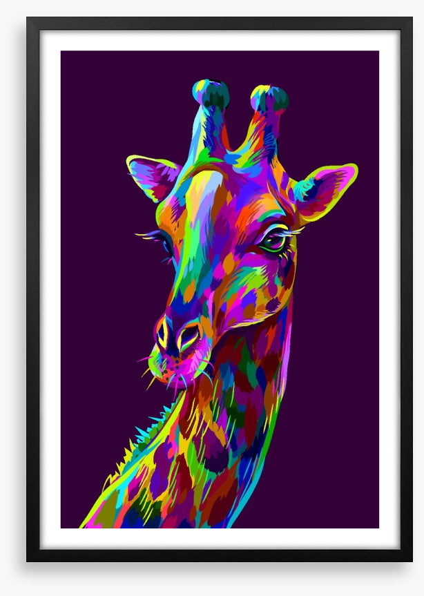 Neon giraffe