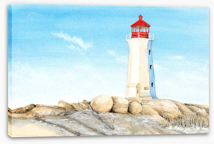 Lighthouse on the rocks