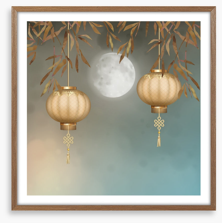 Paper lantern moonlight