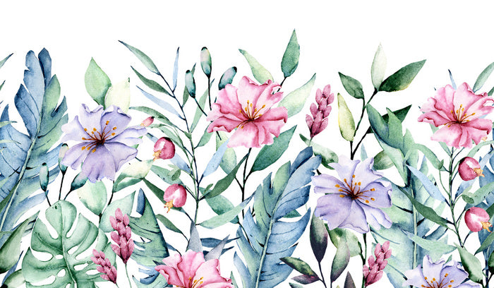 First come the flowers