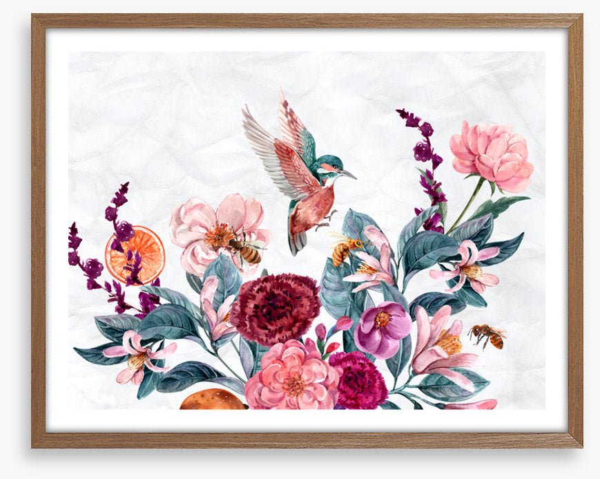 Bees and bird