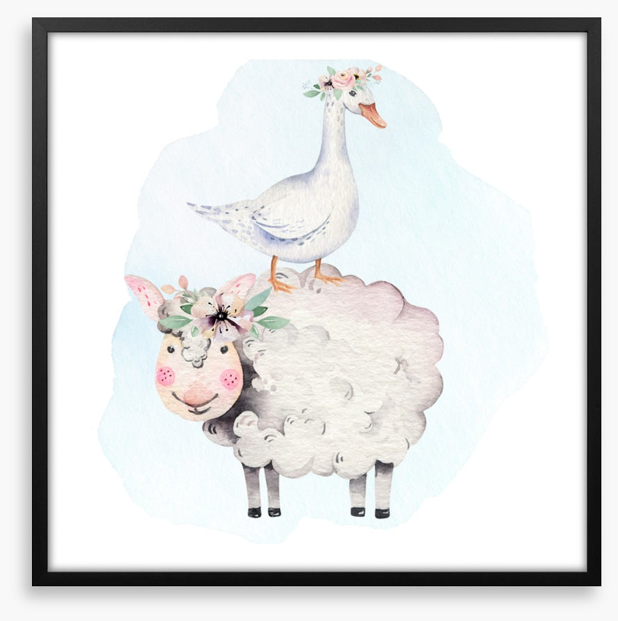 Goose and lamb