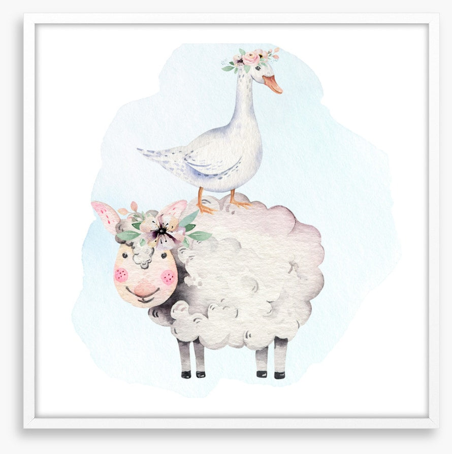 Goose and lamb