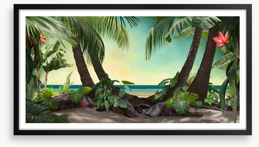Tropical beach lagoon