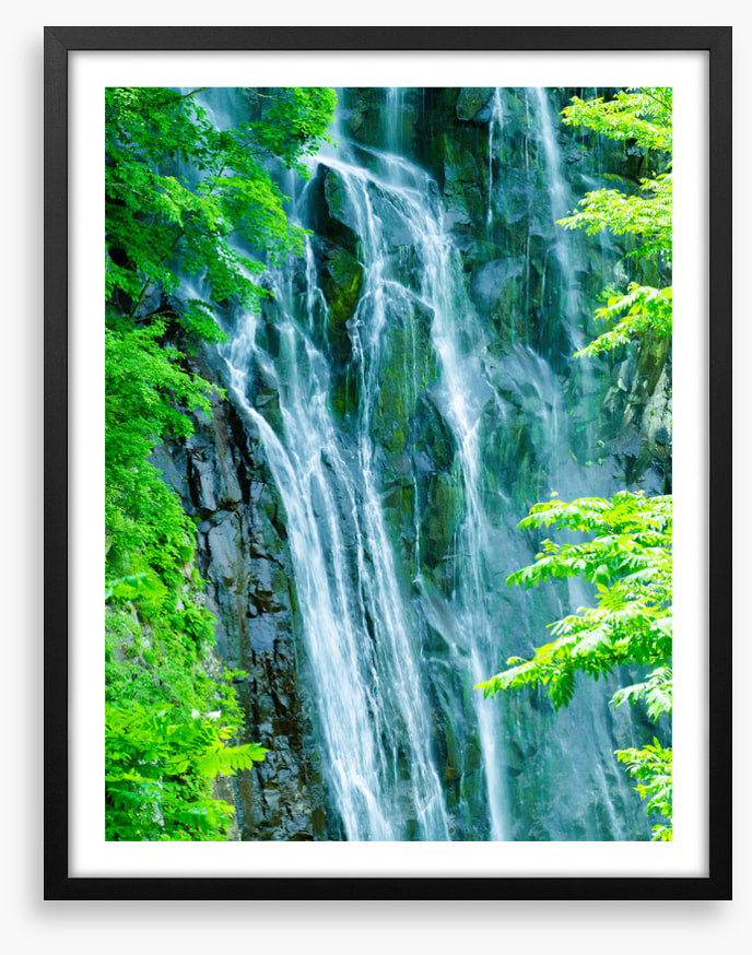 Rock wall waterfall