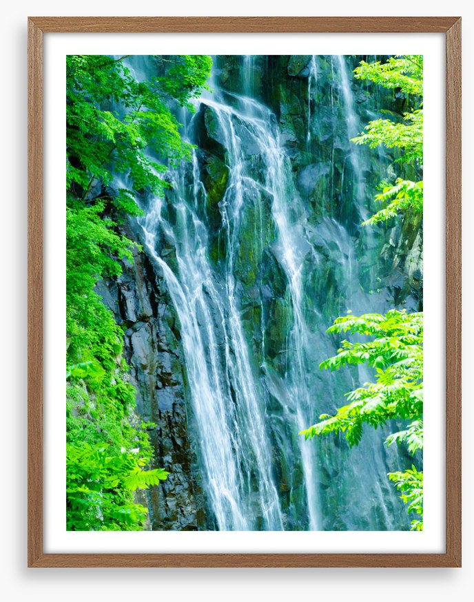 Rock wall waterfall