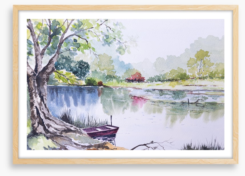 By the riverbank